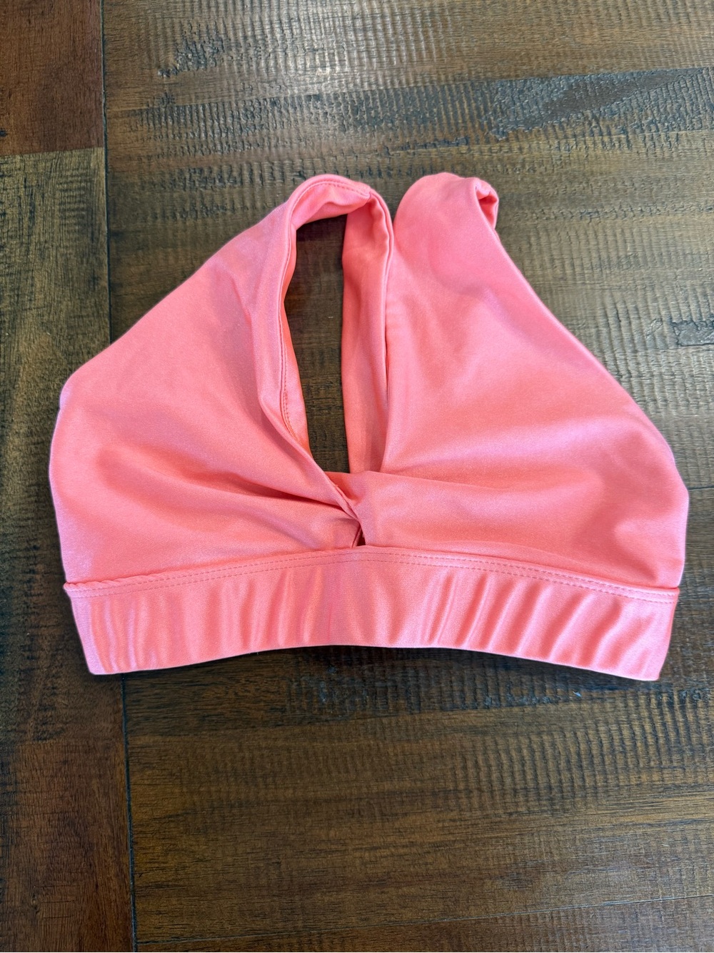 Girls' Orange Twist-Front Halter Crop Top